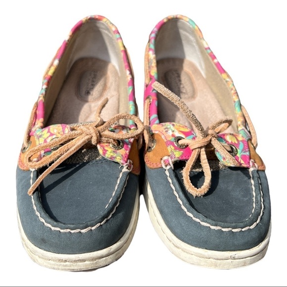 SPERRY TOP-SIDER WOMEN’S ANGELFISH FLAMINGO BOAT SHOES SIZE 5.5 M - Picture 3 of 12